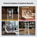 Custom 3D Engraved Crystal Keepsake