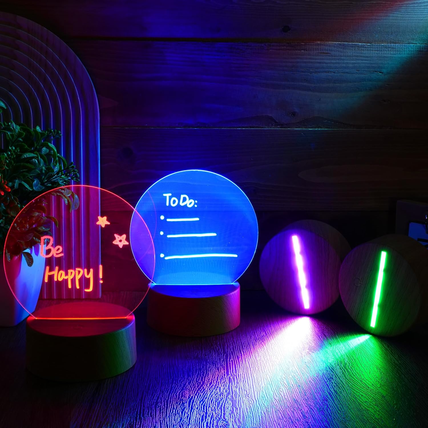 Custom Laser Engraved Acrylic Night Light with LED Base