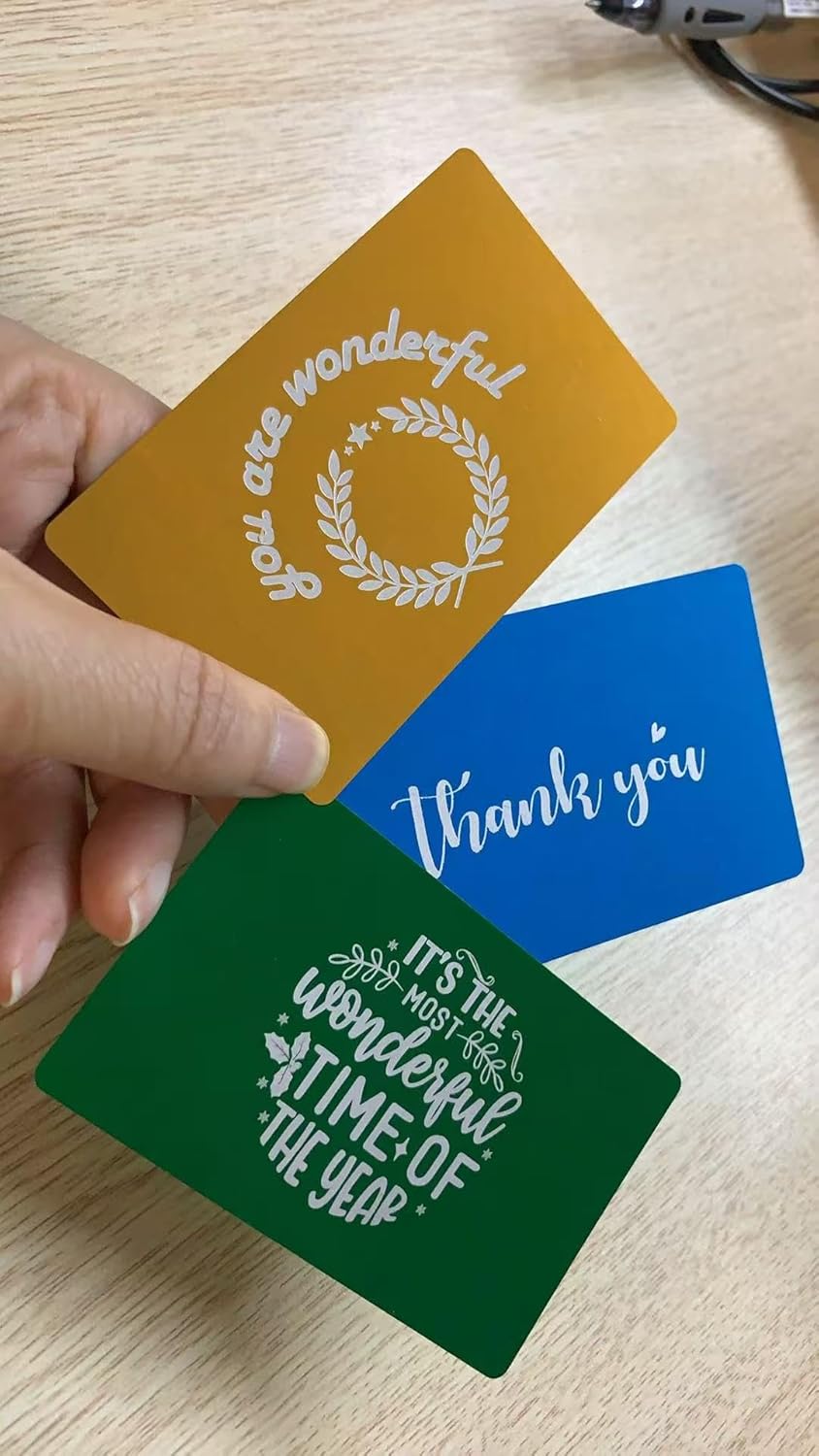 Custom Laser Engraved Metal Business Cards (Pack of 50)