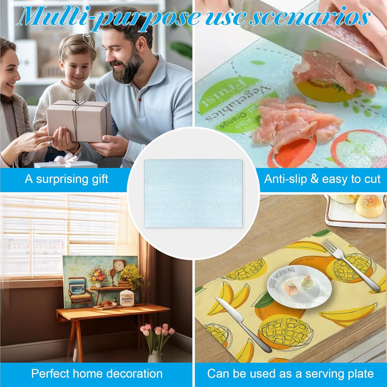 Custom Sublimation Glass Cutting Board