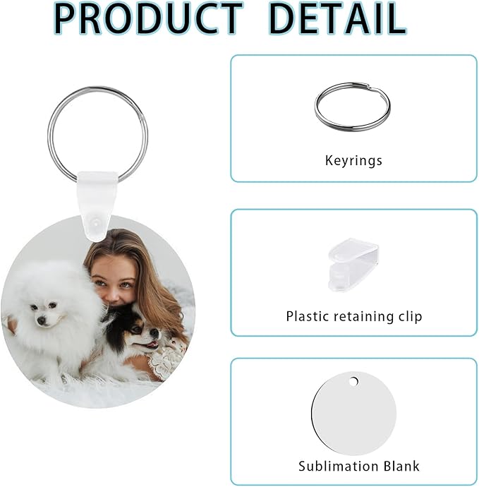 Custom Sublimation Photo Keychain