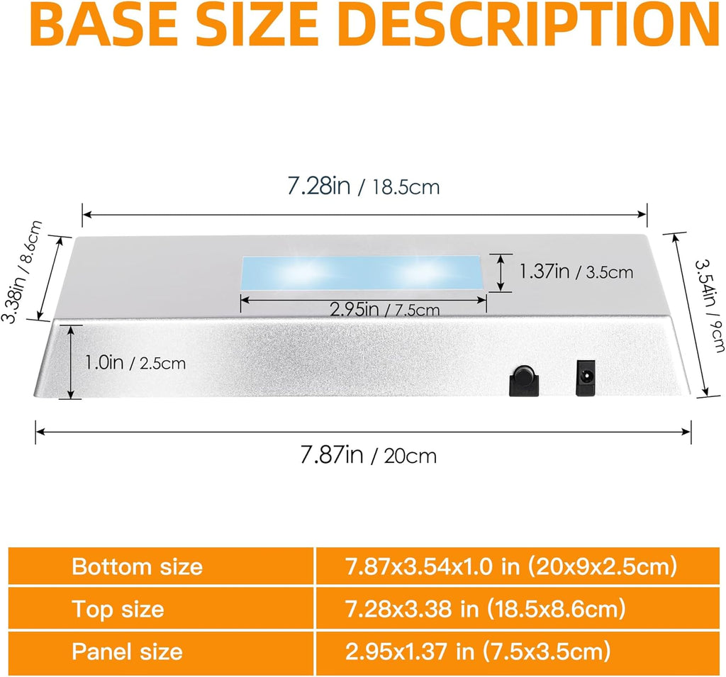LED Light Base for 3D Crystal Keepsake