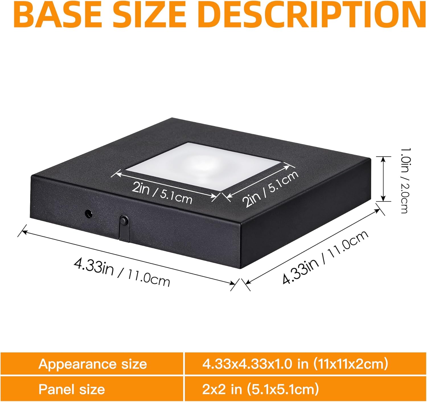 LED Light Base for 3D Crystal Keepsake