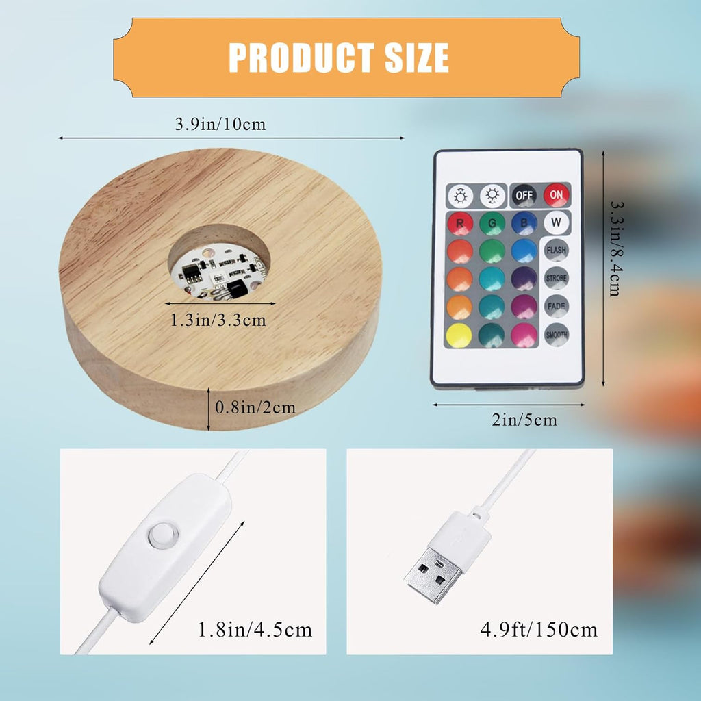 LED Light Base for 3D Crystal Keepsake