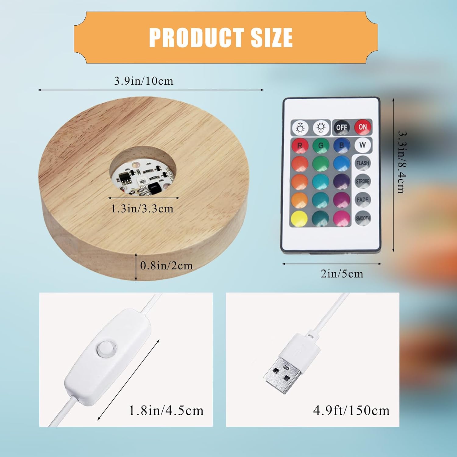 LED Light Base for 3D Crystal Keepsake