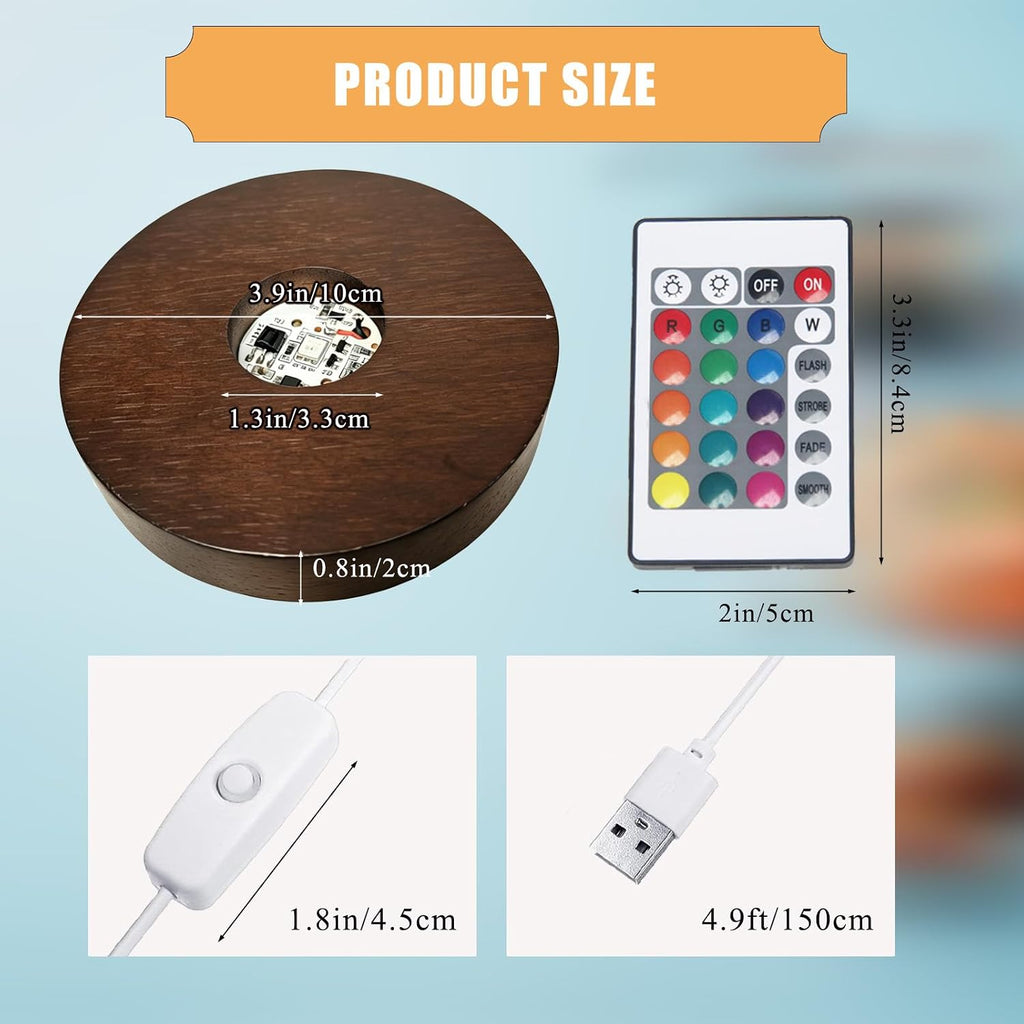 LED Light Base for 3D Crystal Keepsake