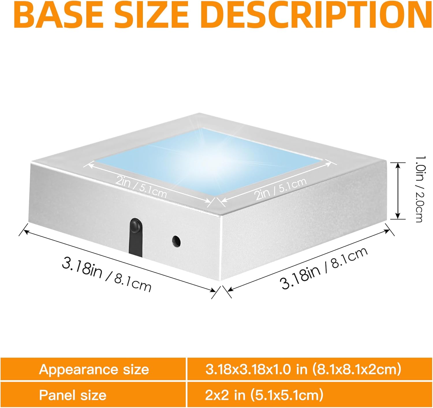LED Light Base for 3D Crystal Keepsake