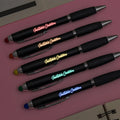 Custom Engraved LED Light-Up Stylus Pens — Pack of 5