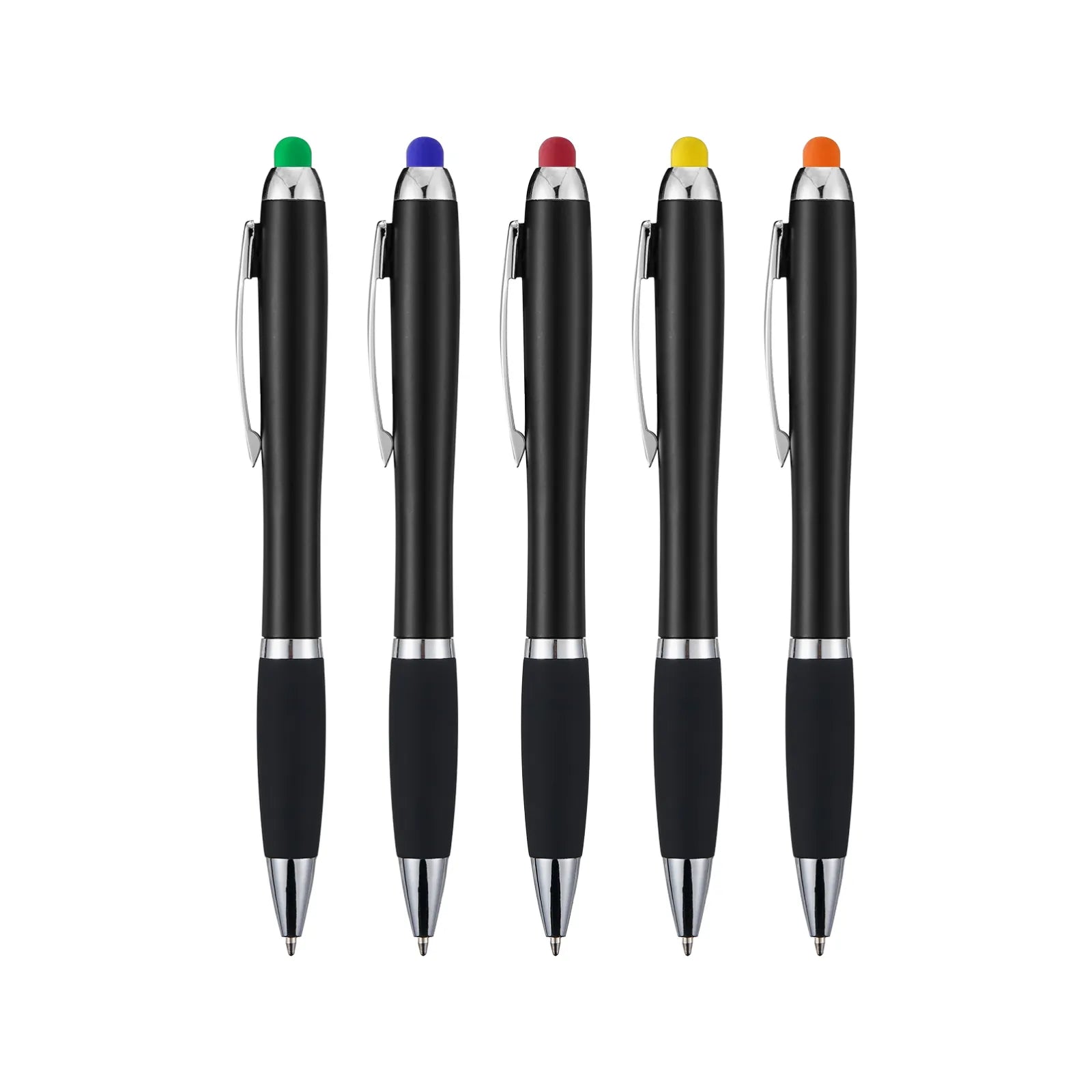 Custom Engraved LED Light-Up Stylus Pens — Pack of 5