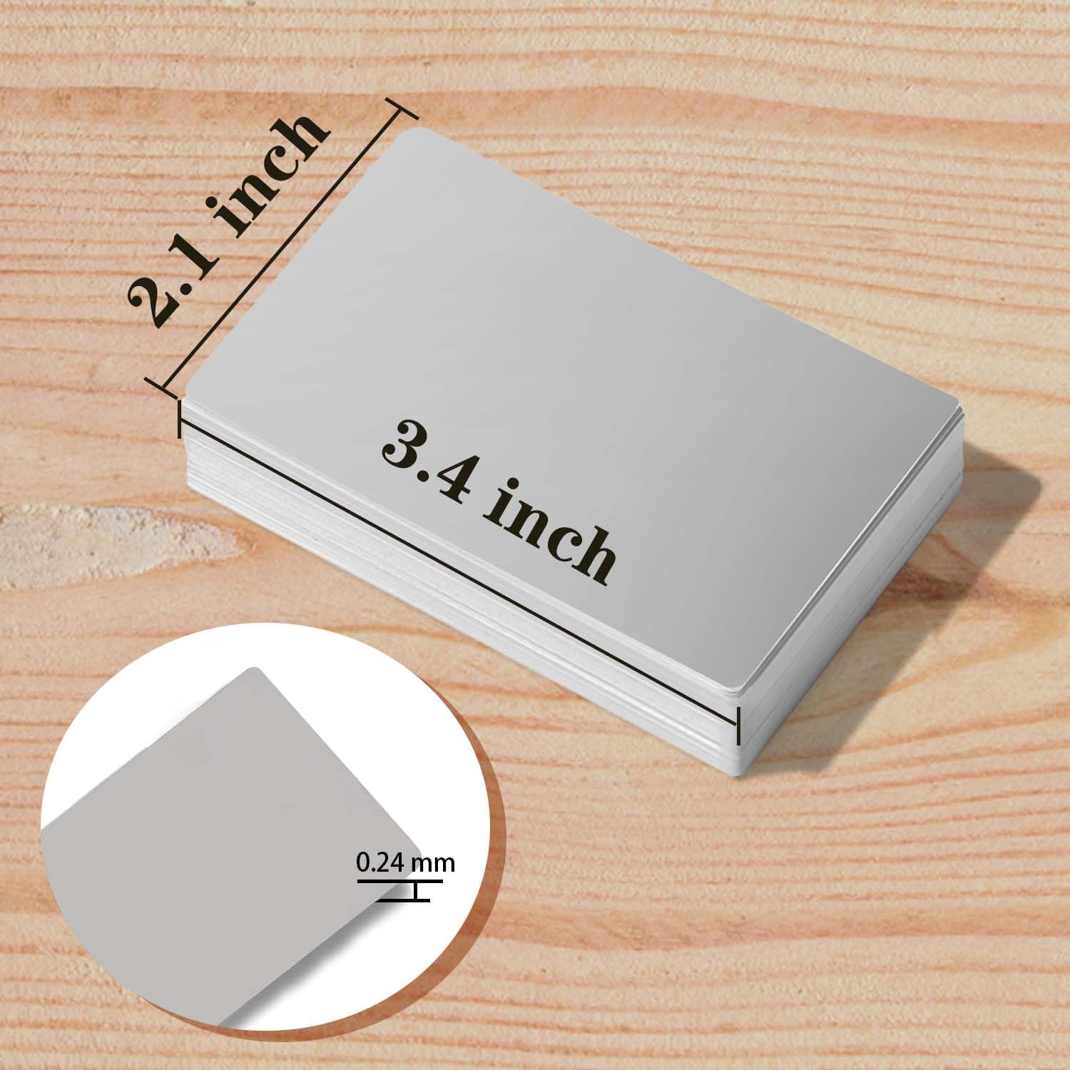 Custom Sublimation Metal Business Cards (Pack of 50)