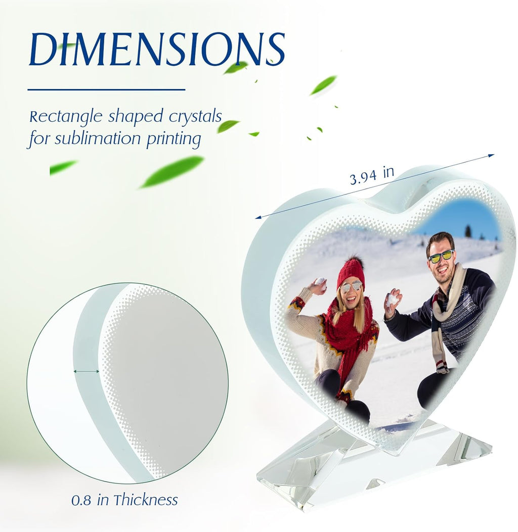 Custom Sublimation Crystal Photo Keepsake with Stand