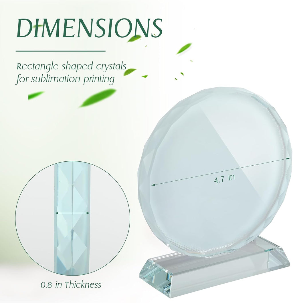 Custom Sublimation Crystal Photo Keepsake with Stand
