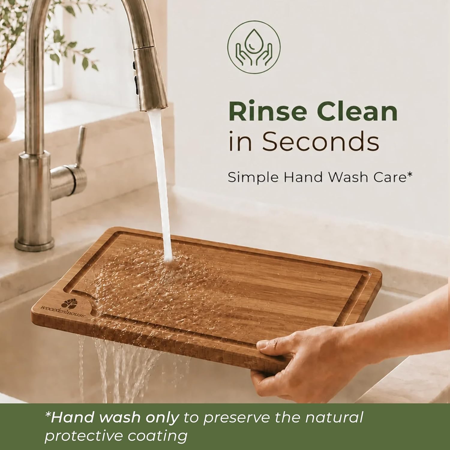 Custom Laser Engraved Bamboo Cutting Board Set (3-Piece)
