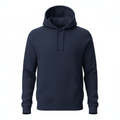 Navy blue custom hoodie mockup