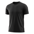 Black custom jersey t-shirt mockup