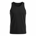 Black custom men's tank mockup